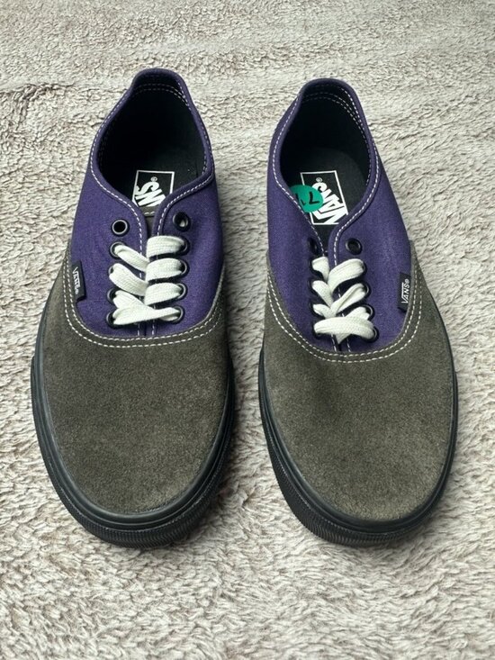 Vans Authentic Suede Canvas Purple Black Men’s 7 - W 8.5 New 721356 main image 6